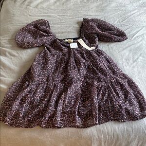 Saltwater LUXE Blue and White Smocked Puff Sleeve Mini Dress